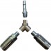 Air Line Hose Connectors 1/4" BSP Air Line Hose Compressor 3-Way Quick Release Y Splitter Airline Coupling