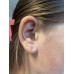 100pc Plastic earrings clear ( 100 Earrings, 100 Backs )