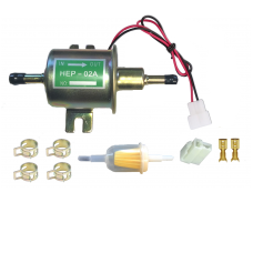 ESENO 12v Brass Inline Low Pressure 0.03-0.06mpa (4.35-8.7psi) Electric Fuel Pump Kit